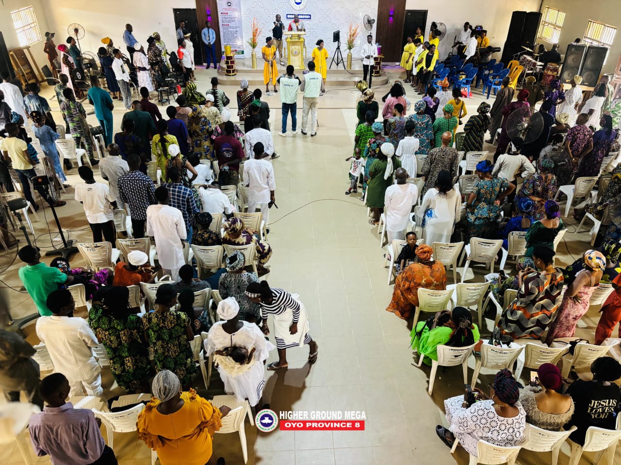 Higher Ground congregation in worship